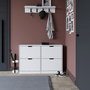 Hanah Home Zapatero 1600-50 Blanco Mate 120.5x79.2x30 cm